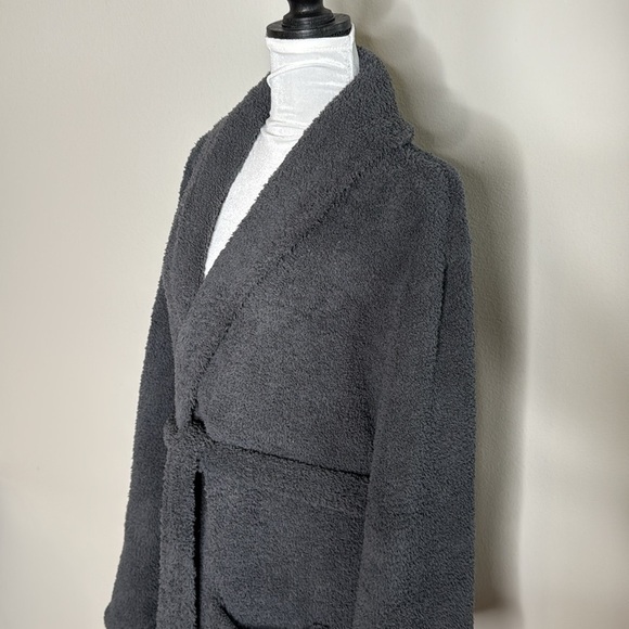 Barefoot Dreams CozyChic Long Sleeve Adult Robe in Navy Size 2 (Women's XL) - Picture 6 of 11